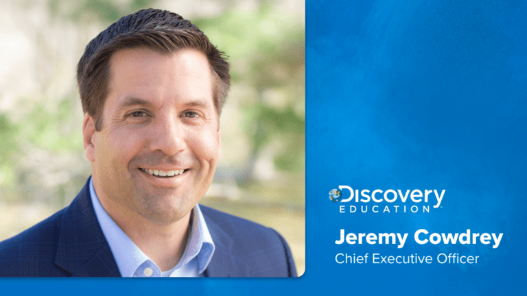 Jeremy Cowdrey, the new CEO of Discovery Education